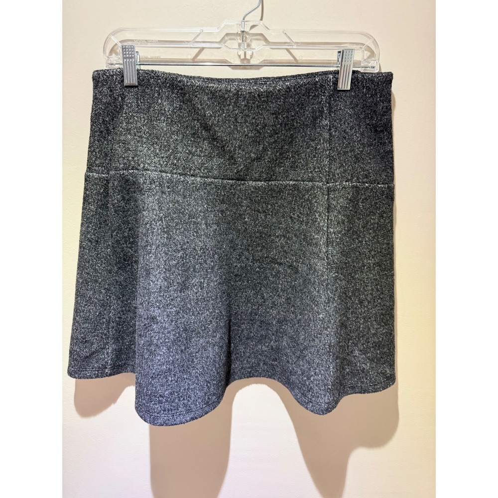 Loft Womens Gray Marl Knit Flared Mini Skirt Size M NWT 523808